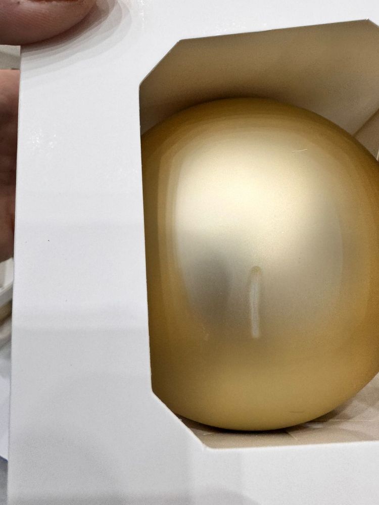 Оформительский шар Finery, 8 см, матовый золотистый — изображение 6