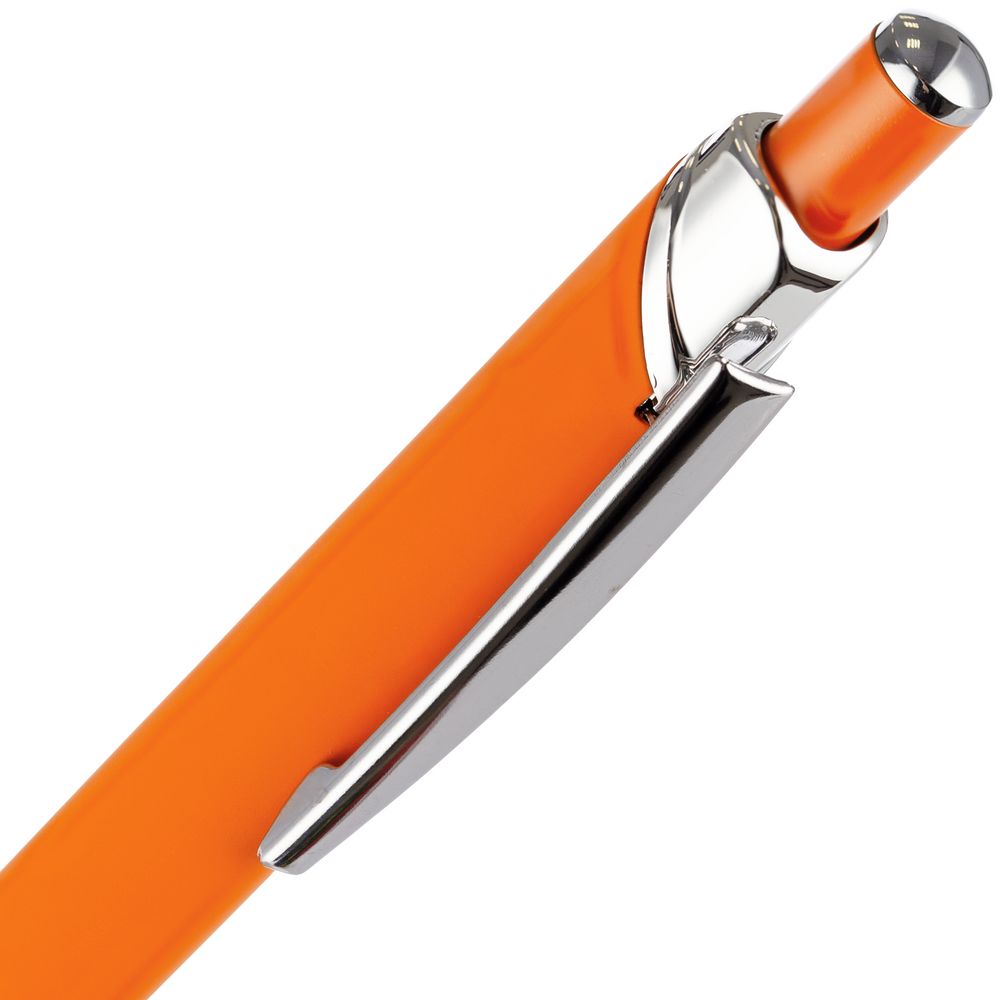 Ручка шариковая Chromos Soft Touch, оранжевая — изображение 5