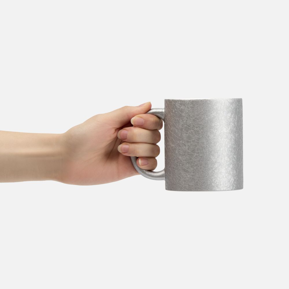 Кружка для сублимационной печати Sagredo, серебристая — изображение 4