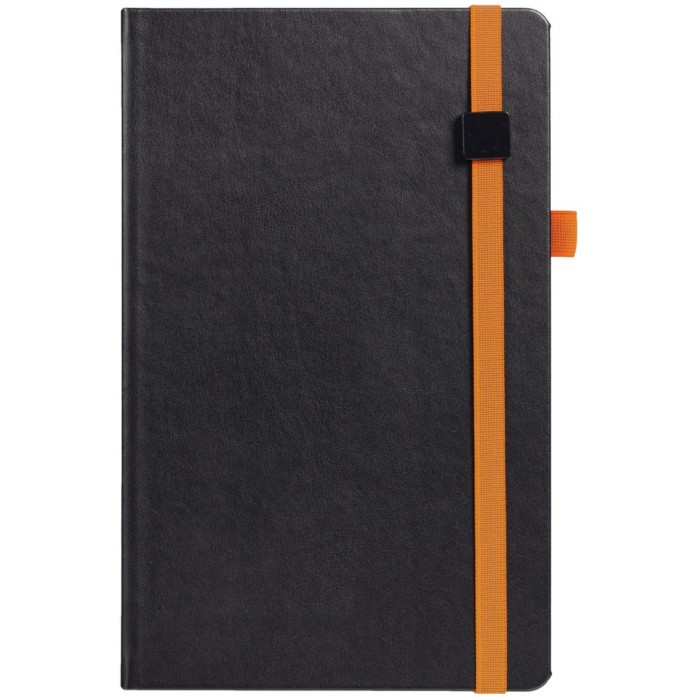 Ежедневник Ton Black, недатированный, черный с оранжевым — изображение 3