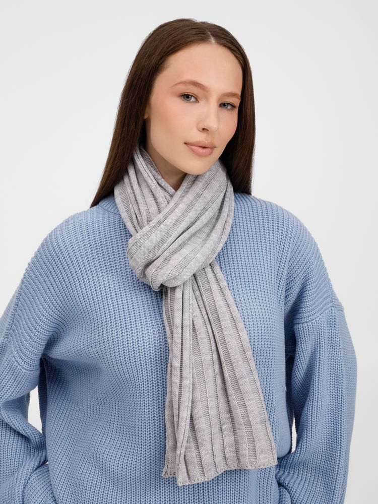 Шарф Metelitsa, серебристо-серый меланж — изображение 6