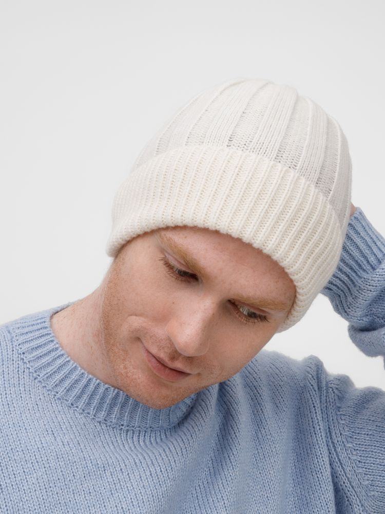 Шапка Bellish, белая (ванильная) — изображение 5