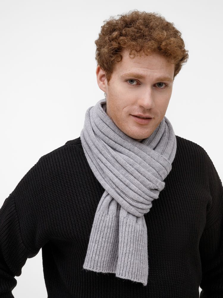 Шарф Bellish, светло-серый меланж — изображение 6