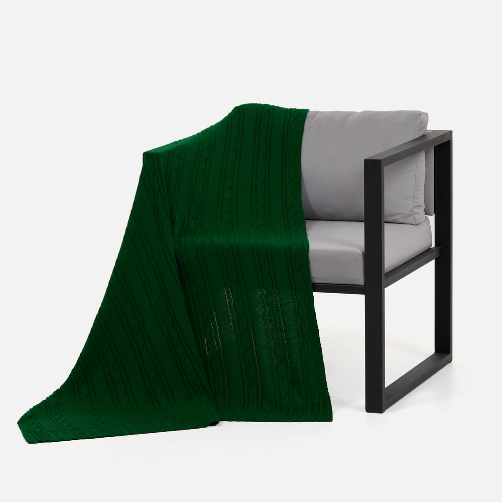 Плед Remitti, глубокий зеленый — изображение 3