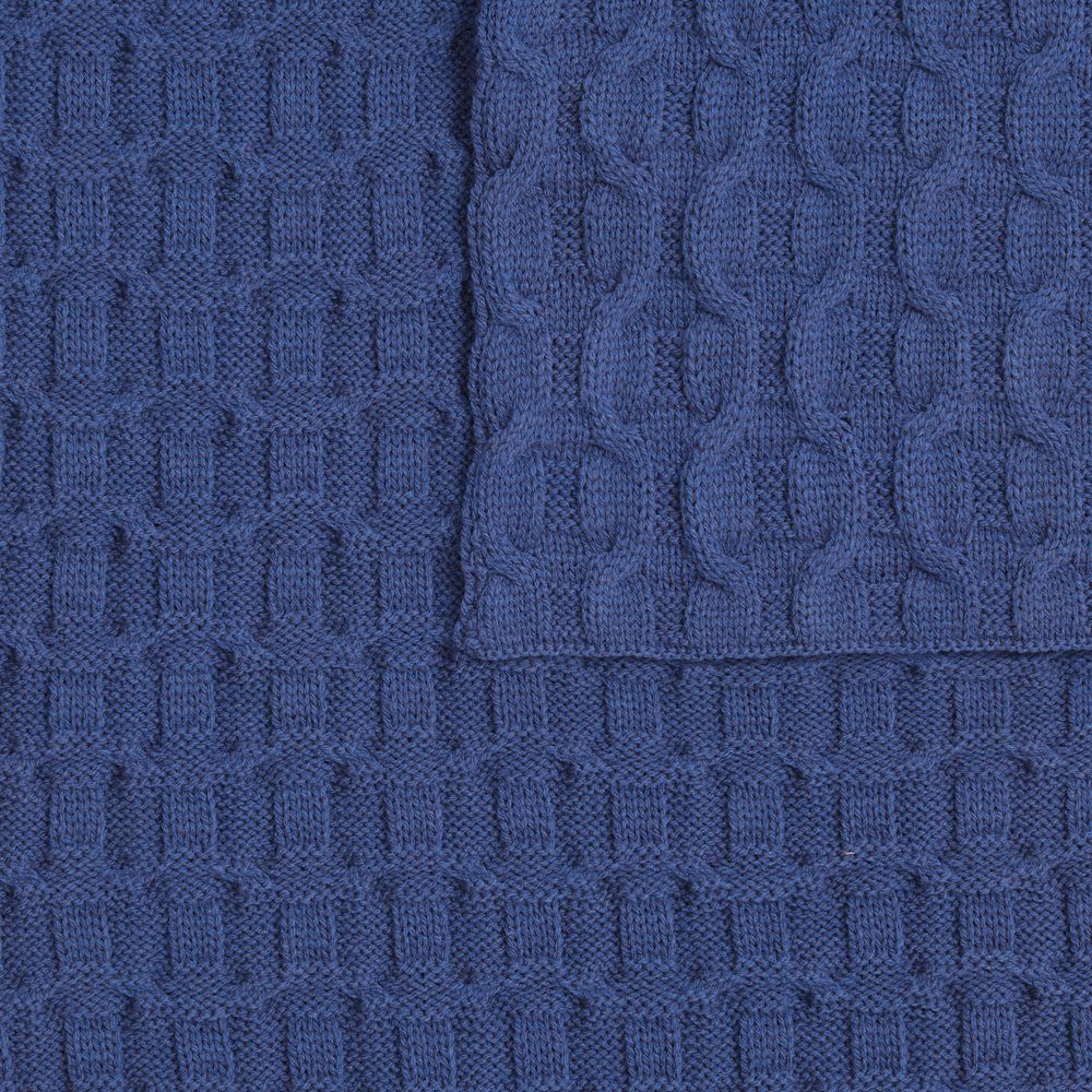 Плед Braidera, синий (черника) — изображение 4