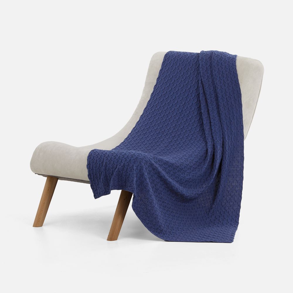 Плед Braidera, синий (черника) — изображение 3