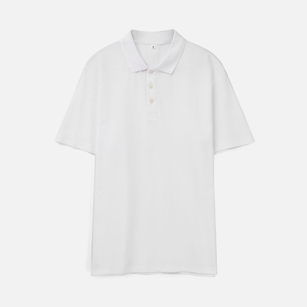 Рубашка поло унисекс Tervise, белая — изображение 3