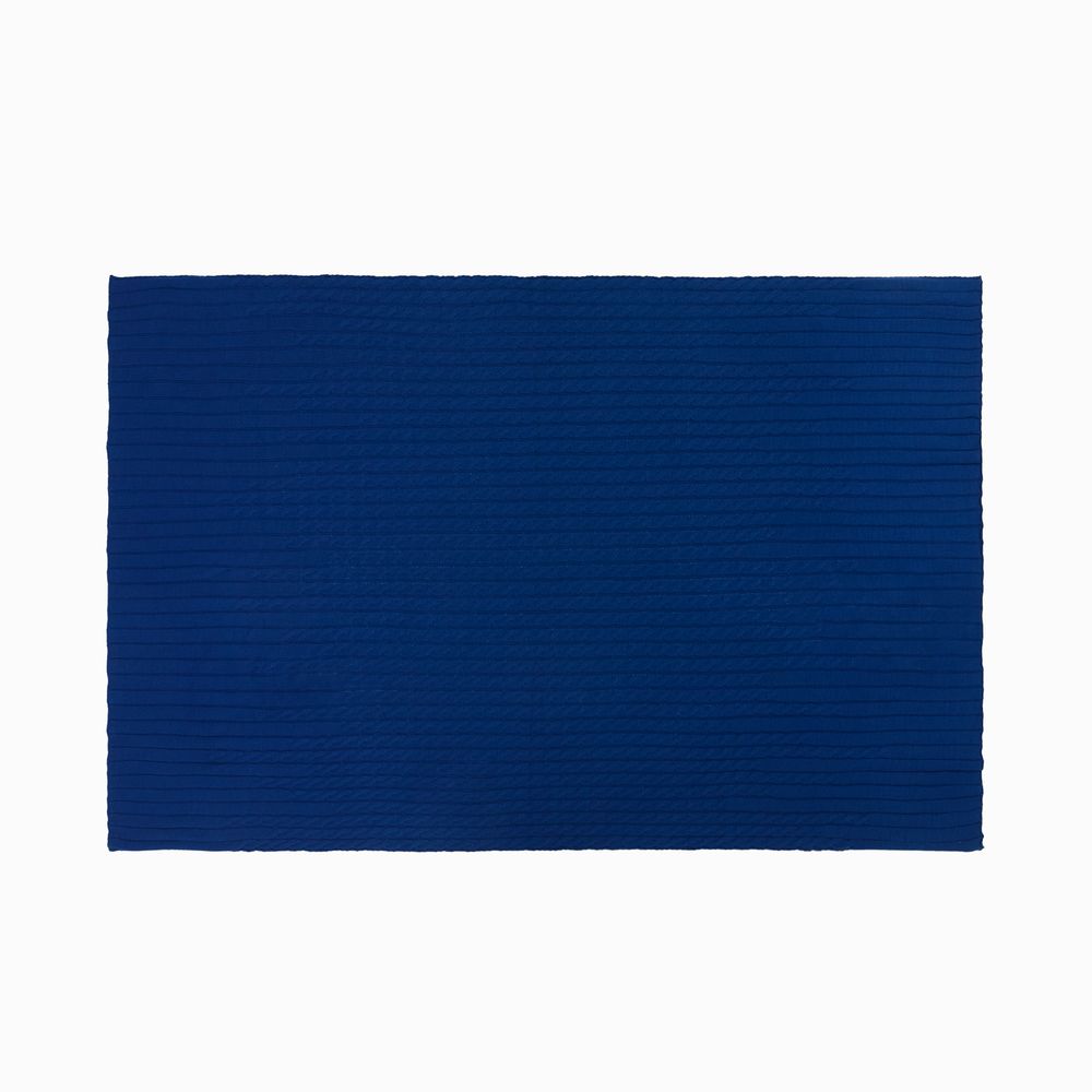 Плед Tressa, темно-синий (кобальт) — изображение 5