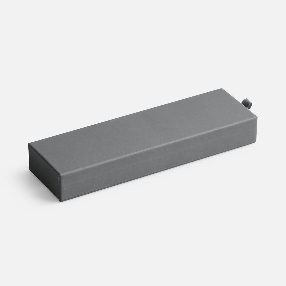 Ручка шариковая Ringa в футляре, серая — изображение 4