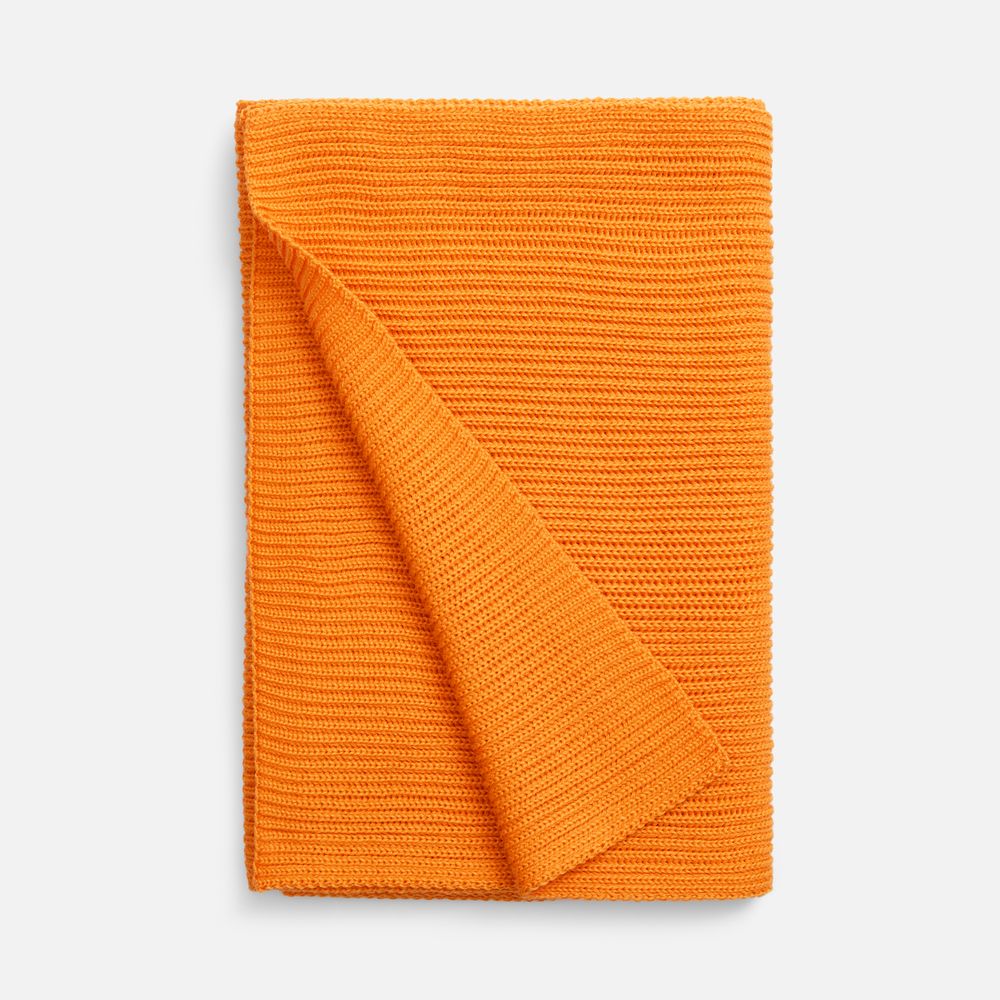 Шарф Nobilis Mono, оранжевый (абрикос) — изображение 3