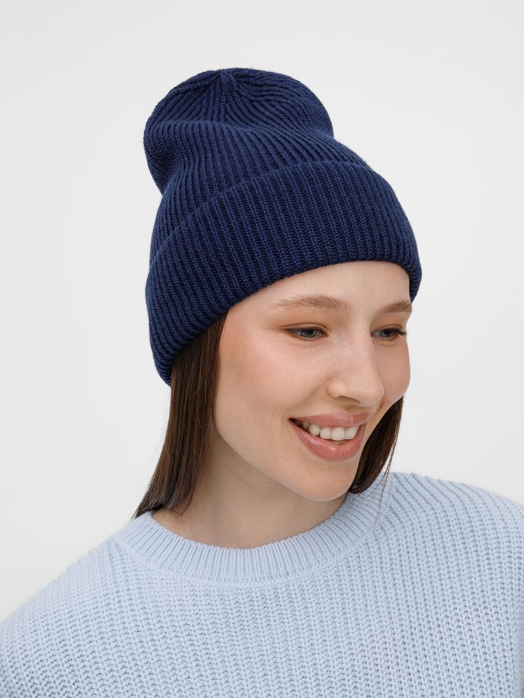 Шапка Nobilis Mono, темно-синяя — изображение 5