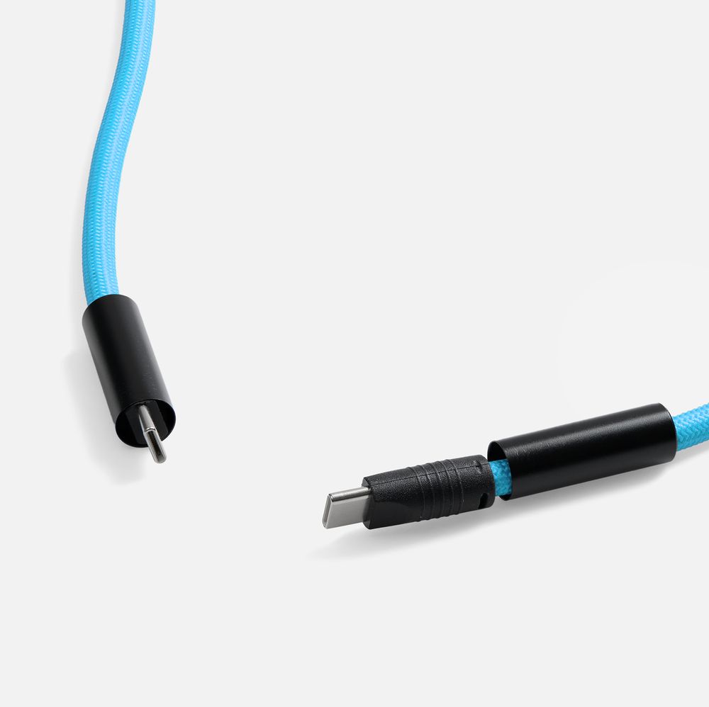 Кабель-ланьярд energyFlex Power Delivery 60 Вт, голубой — изображение 5