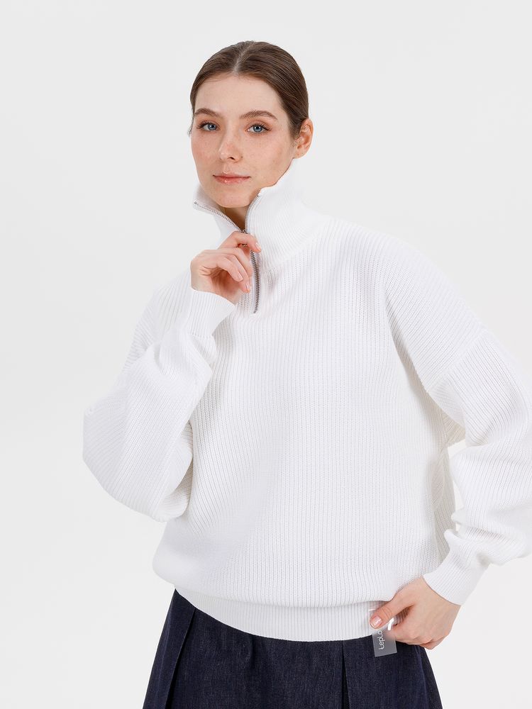 Джемпер Siluetti Birne, молочно-белый — изображение 5