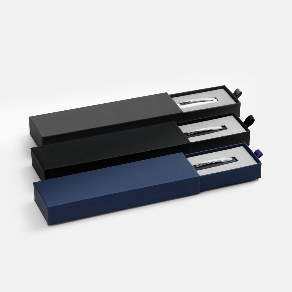 Ручка шариковая Bolt Soft Touch в футляре, черная — изображение 5