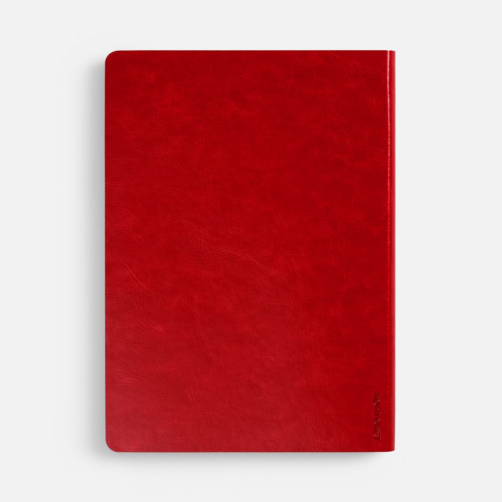 Ежедневник Nebraska Flex, недатированный, красный с золотистым — изображение 6