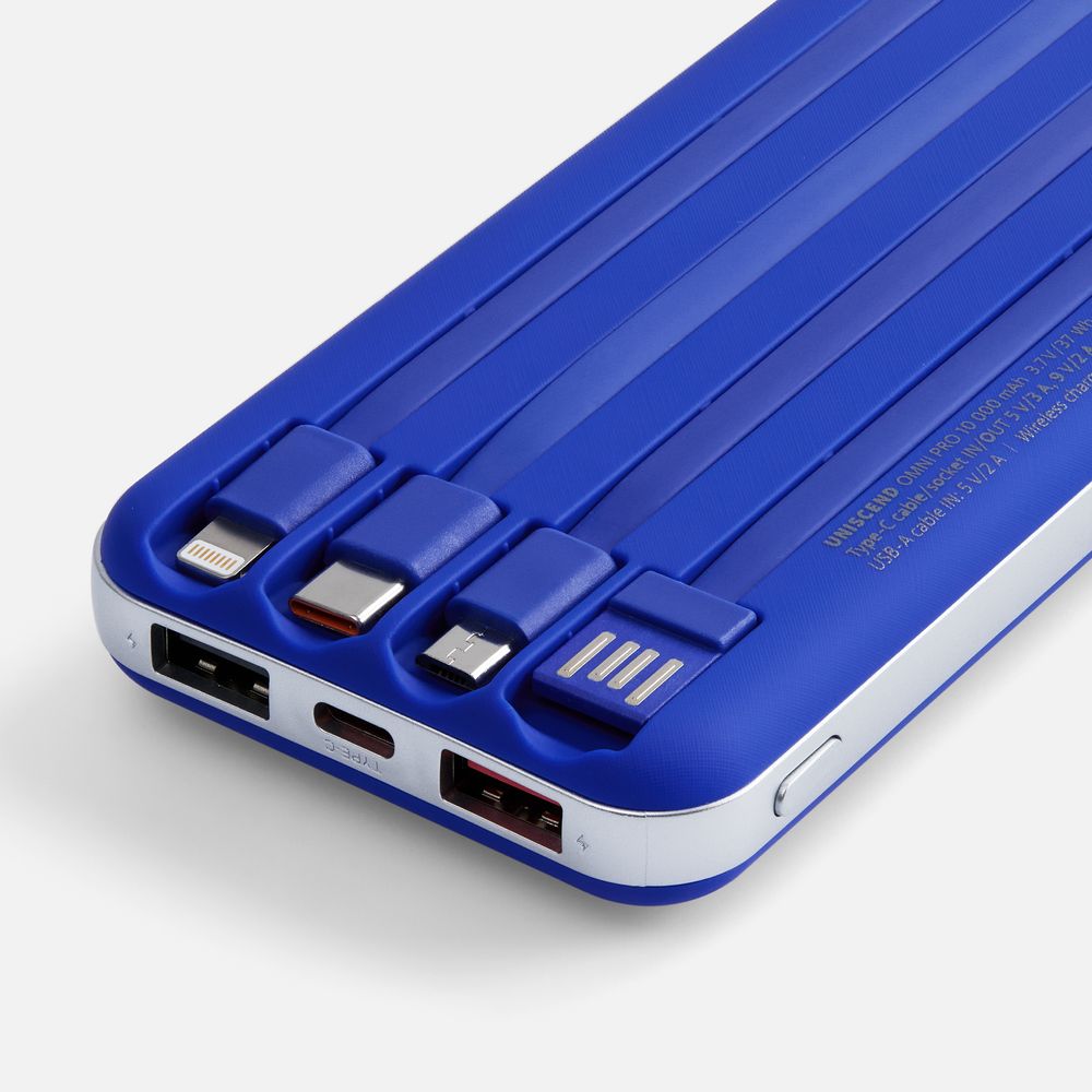 Внешний аккумулятор Omni Pro 10000 мАч, синий — изображение 4