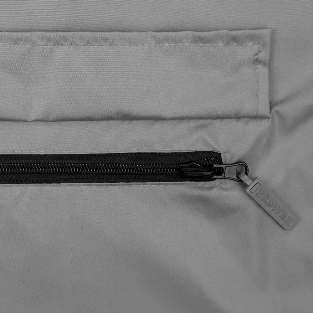 Дождевик-анорак Hard Work, укороченный, серый, единый размер — изображение 5